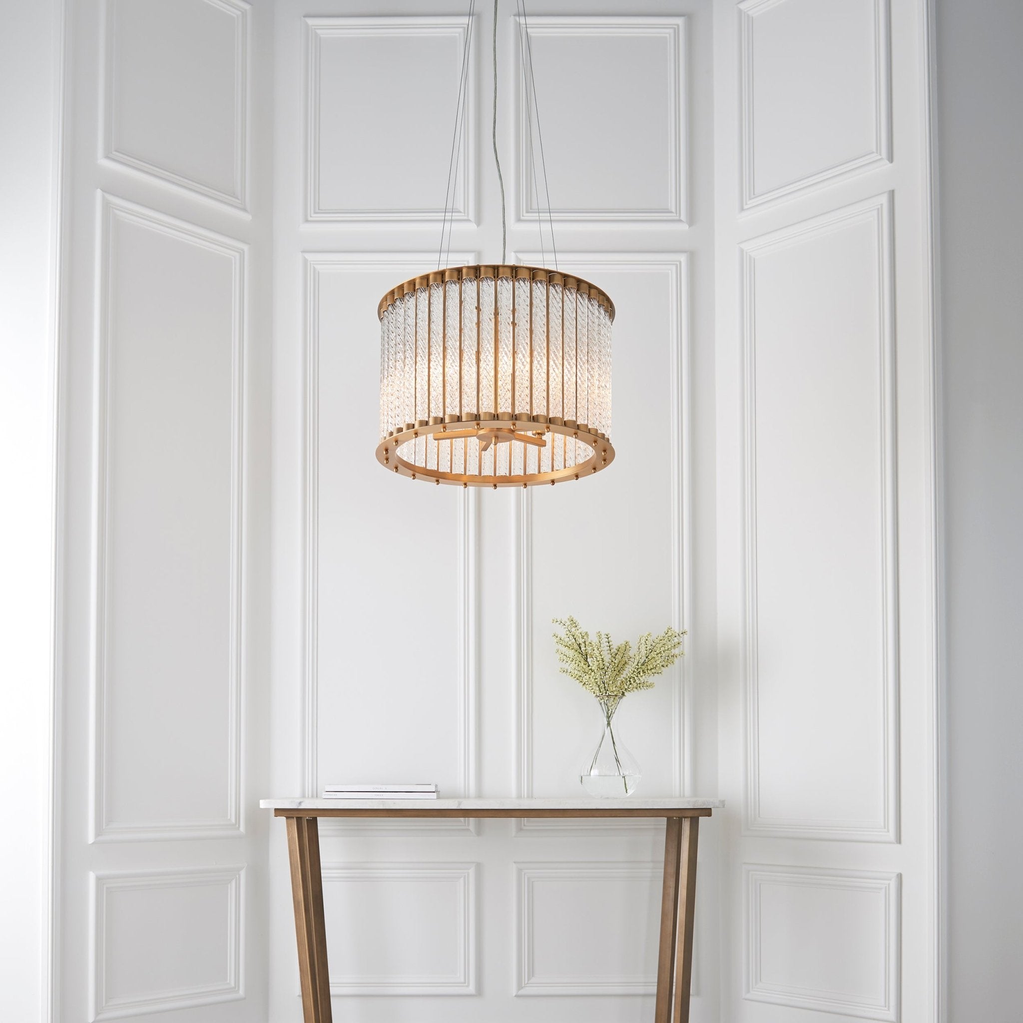 Luminosity Designs - Amelia Spiral Glass Pendant - Luminosity Designs Ltd