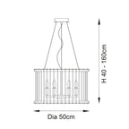 Luminosity Designs - Amelia Spiral Glass Pendant - Luminosity Designs Ltd