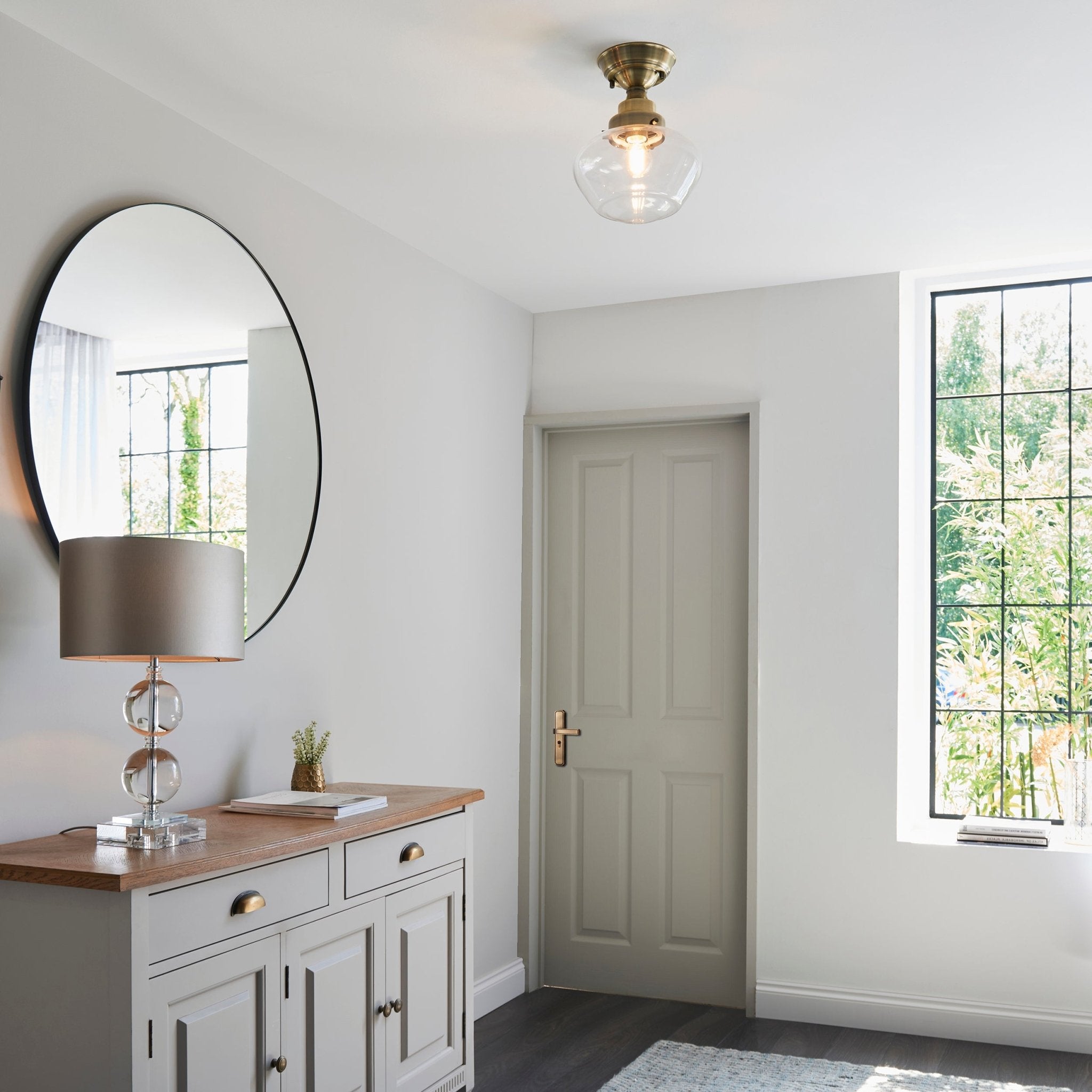 Luminosity Designs - Americana Vintage Style Semi Flush - Luminosity Designs Ltd