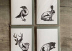 DP Art - Animal Silhouette Cards by DP Art - 4 Designs - Luminosity Designs Ltd