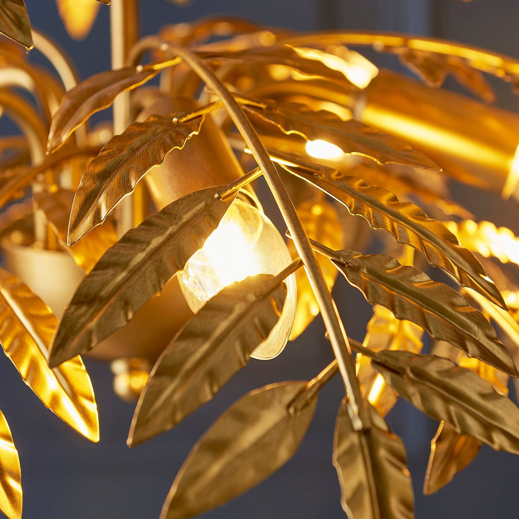 Luminosity Designs - Ash Golden Leaf Ceiling Pendant - Luminosity Designs Ltd