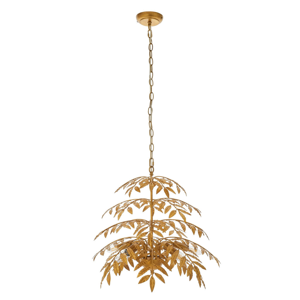 Luminosity Designs - Ash Golden Leaf Ceiling Pendant - Luminosity Designs Ltd