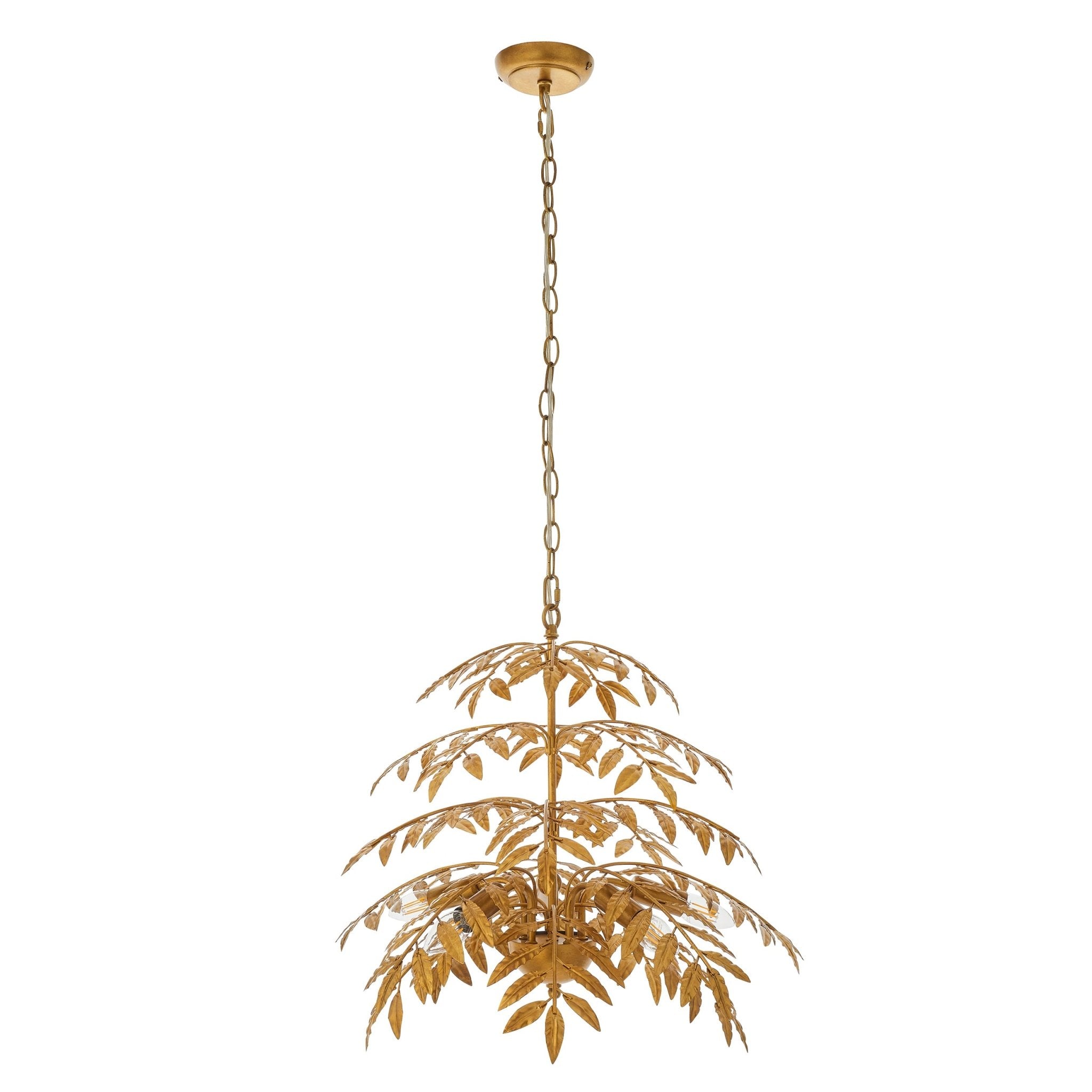 Luminosity Designs - Ash Golden Leaf Ceiling Pendant - Luminosity Designs Ltd