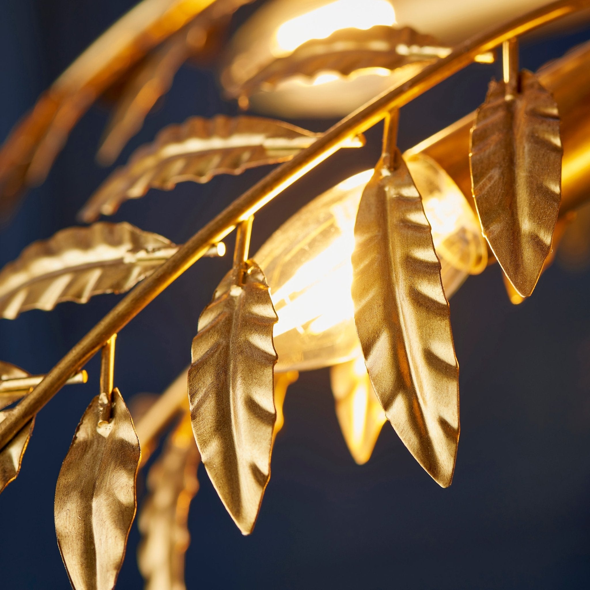 Luminosity Designs - Ash Golden Leaf Ceiling Pendant - Luminosity Designs Ltd