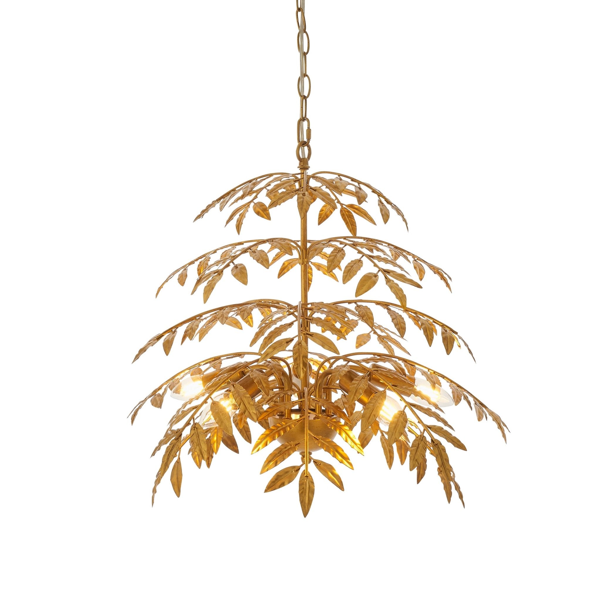 Luminosity Designs - Ash Golden Leaf Ceiling Pendant - Luminosity Designs Ltd