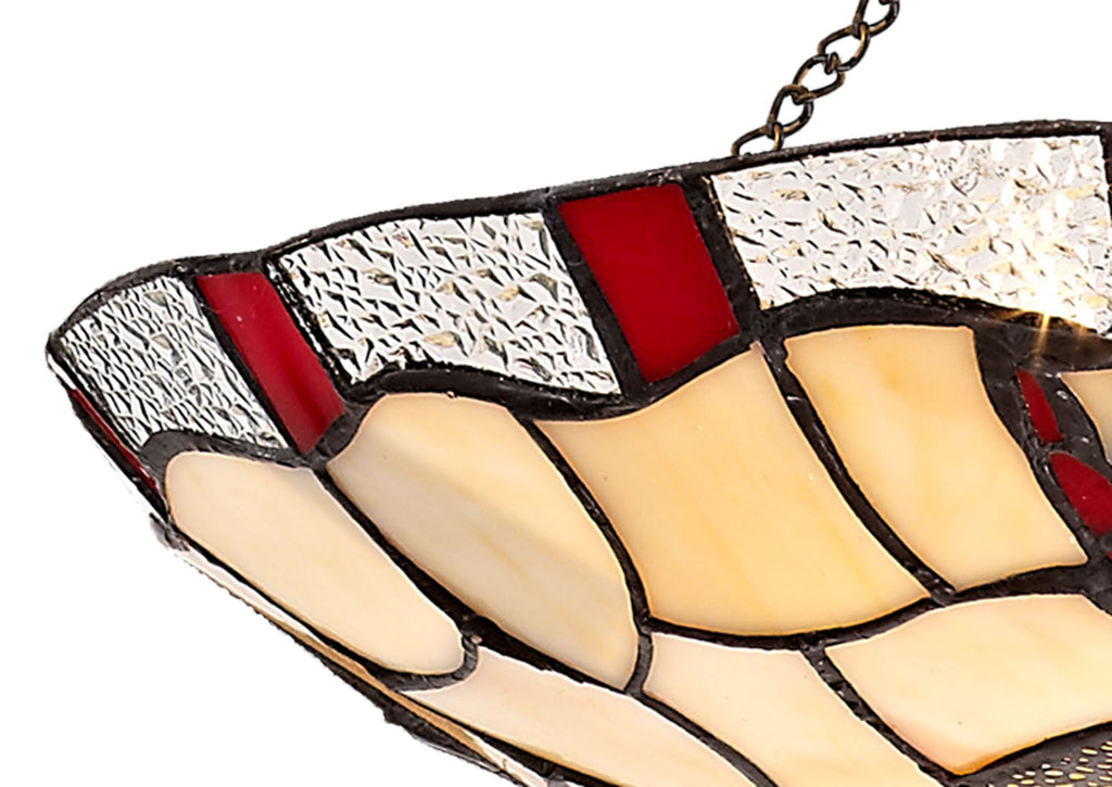 Luminosity Designs - Athens Tiffany Dragonfly Uplighter Pendant - Luminosity Designs Ltd