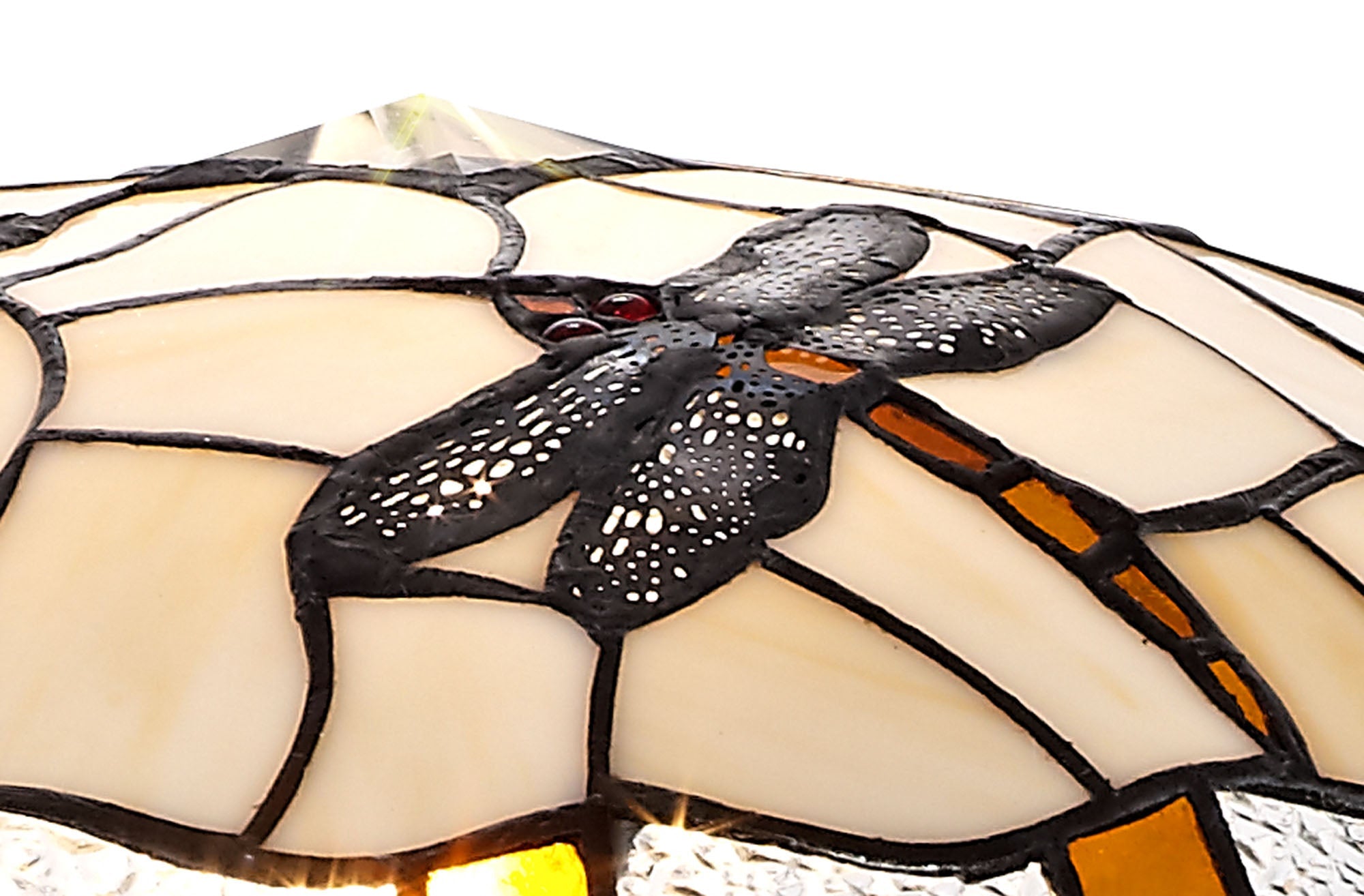 Luminosity Designs - Athens Tiffany Dragonfly Uplighter Shade - Luminosity Designs Ltd