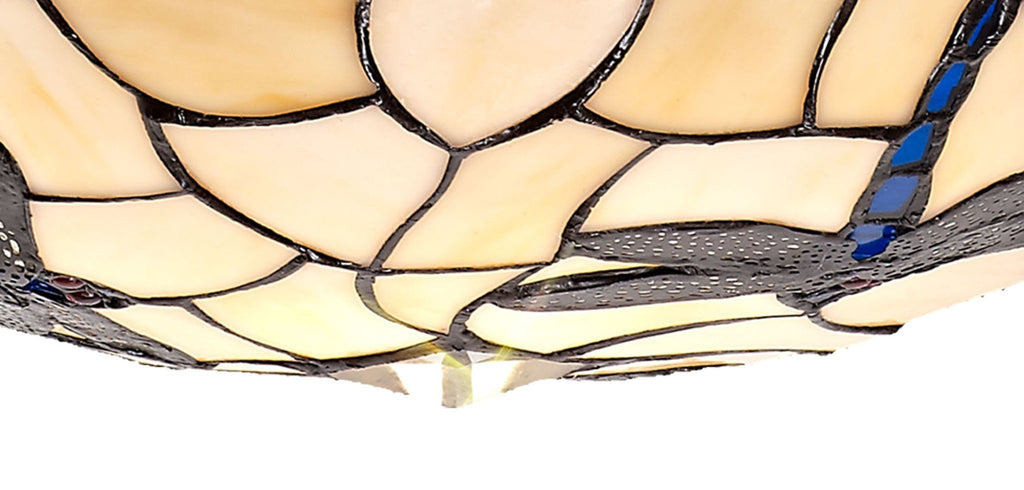 Luminosity Designs - Athens Tiffany Dragonfly Uplighter Shade - Luminosity Designs Ltd