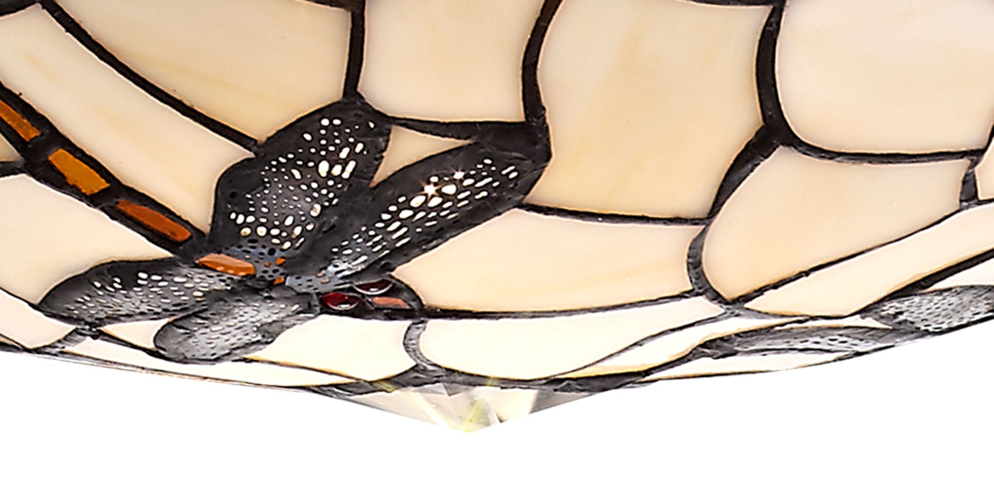 Luminosity Designs - Athens Tiffany Dragonfly Uplighter Shade - Luminosity Designs Ltd