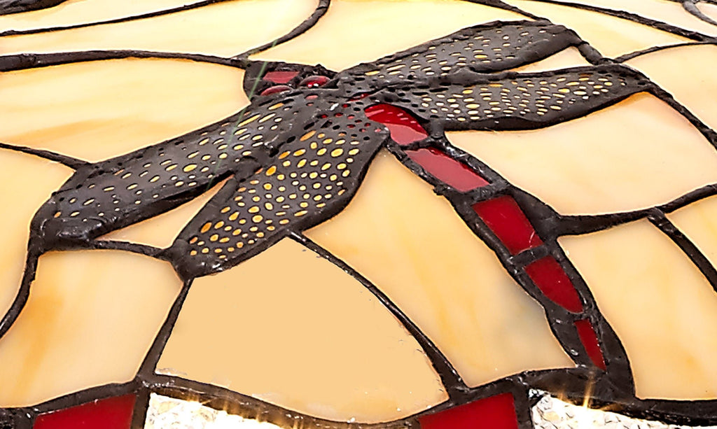 Luminosity Designs - Athens Tiffany Dragonfly Uplighter Shade - Luminosity Designs Ltd