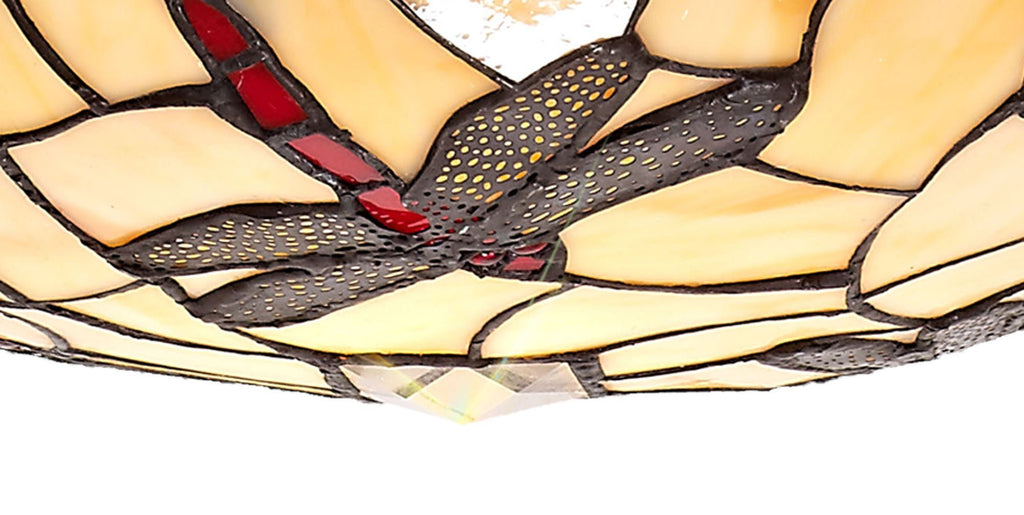 Luminosity Designs - Athens Tiffany Dragonfly Uplighter Shade - Luminosity Designs Ltd