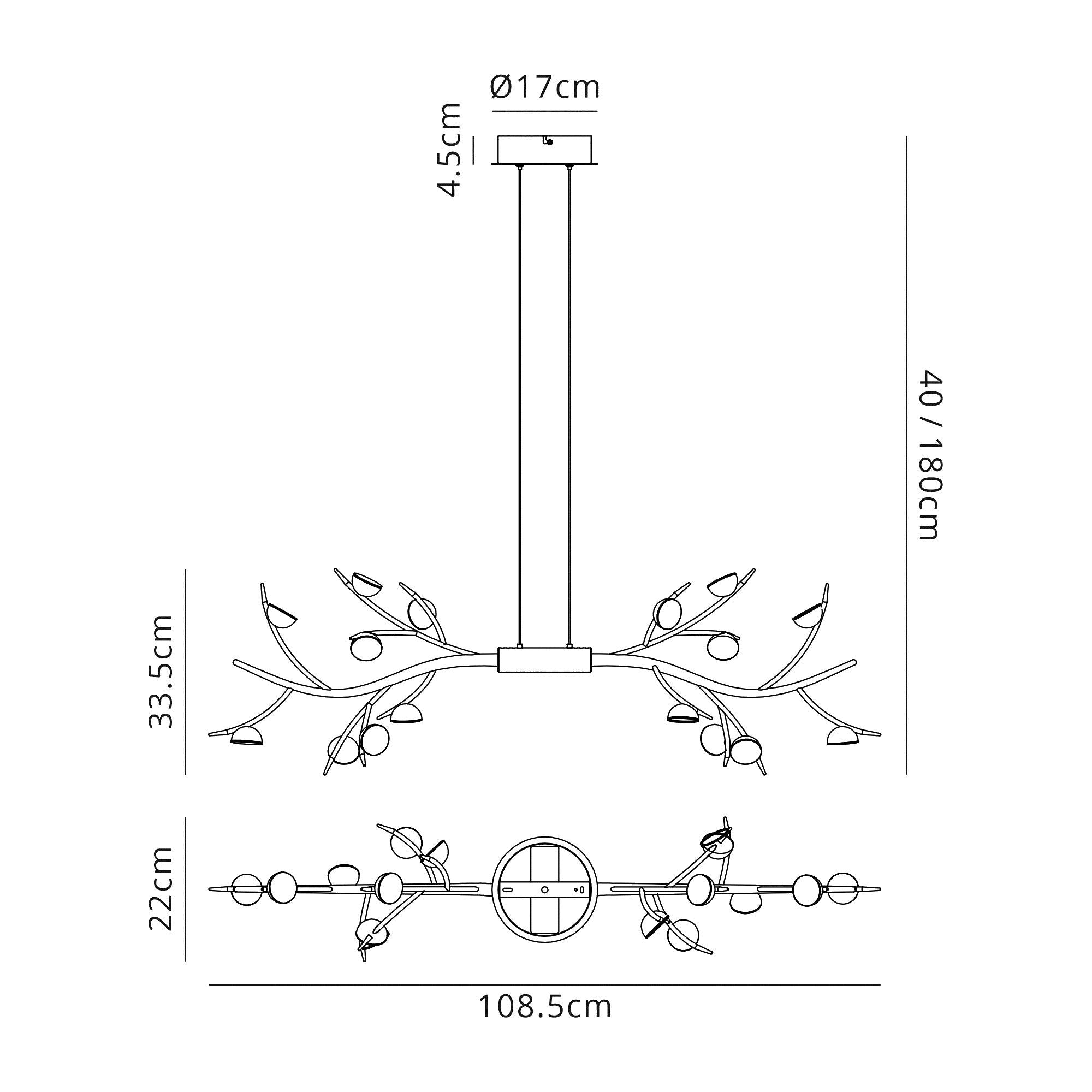 Luminosity Designs - Autumn Hanging Bar Pendant - Luminosity Designs Ltd