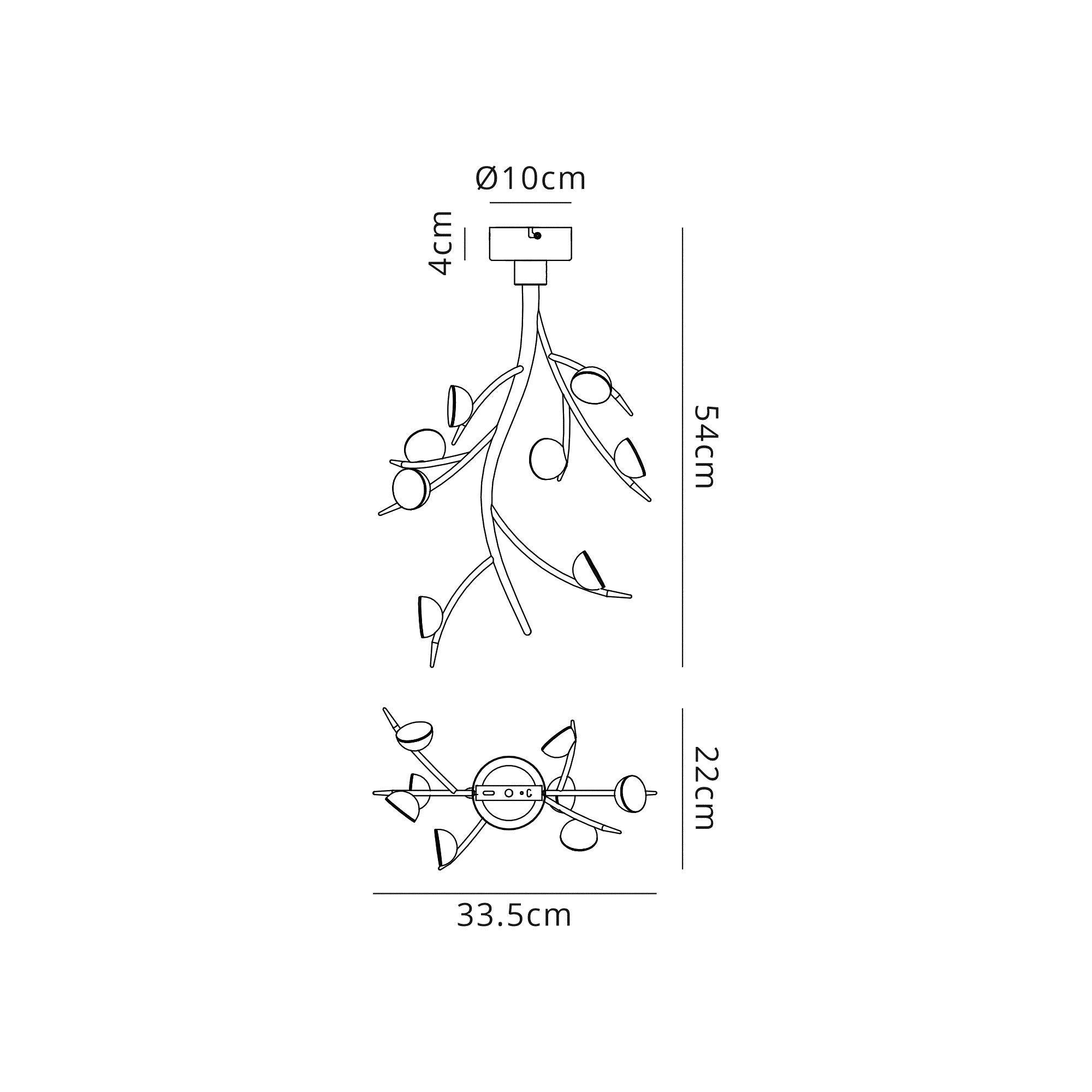 Luminosity Designs - Autumn Single Stem Ceiling Pendant - Luminosity Designs Ltd