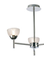 inspired - Avalon Ceiling 3 Light with Gridded Glass Shades G9 (Deco D0413) - Luminosity Designs Ltd