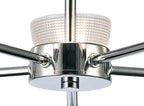 inspired - Avalon Ceiling 5 Light With Gridded Glass Shades G9 (Deco D0414) - Luminosity Designs Ltd