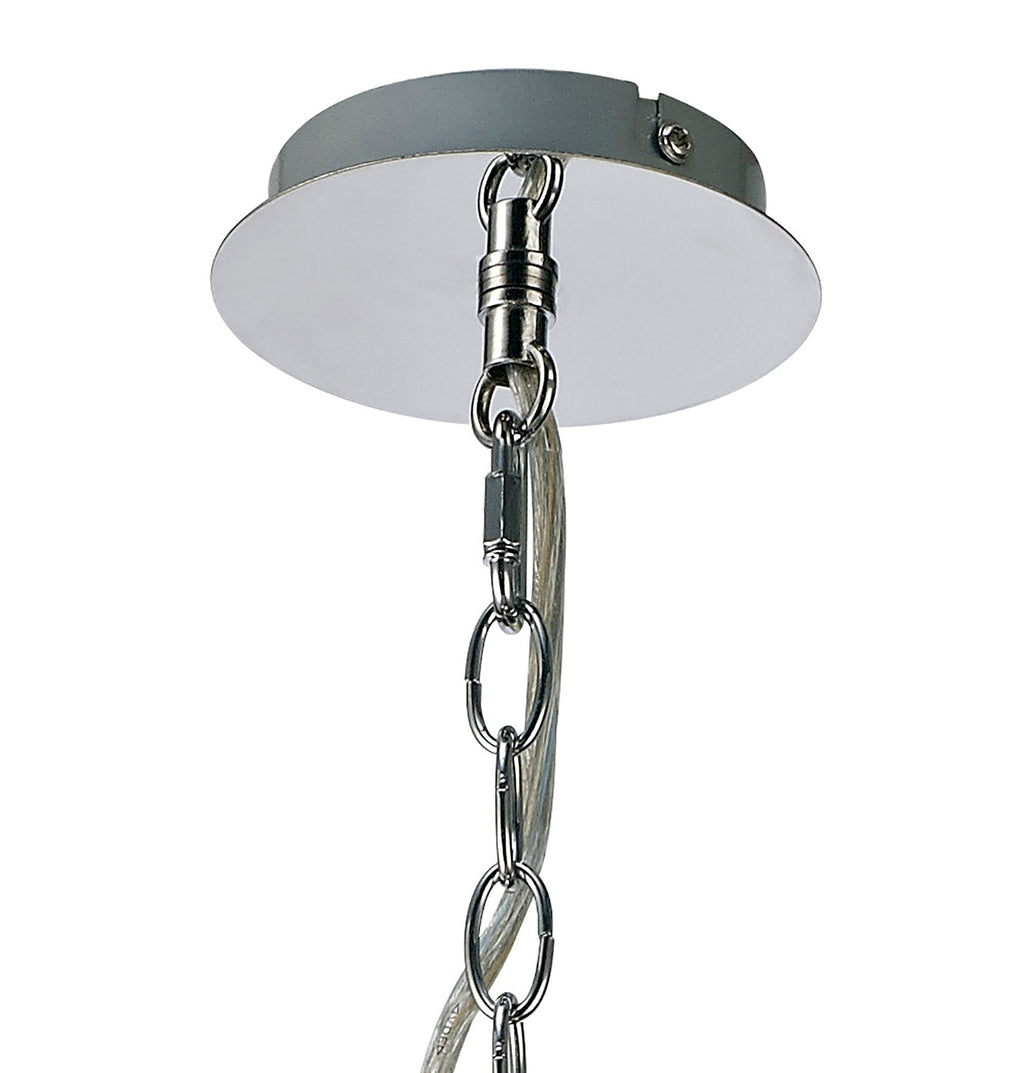 inspired - Avalon Ceiling 5 Light With Gridded Glass Shades G9 (Deco D0414) - Luminosity Designs Ltd