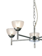 inspired - Avalon Ceiling 5 Light With Gridded Glass Shades G9 (Deco D0414) - Luminosity Designs Ltd