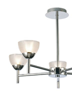inspired - Avalon Ceiling 5 Light With Gridded Glass Shades G9 (Deco D0414) - Luminosity Designs Ltd