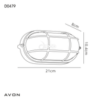 Luminosity Designs - Avon Flush Oval Bulkhead Light - Luminosity Designs Ltd