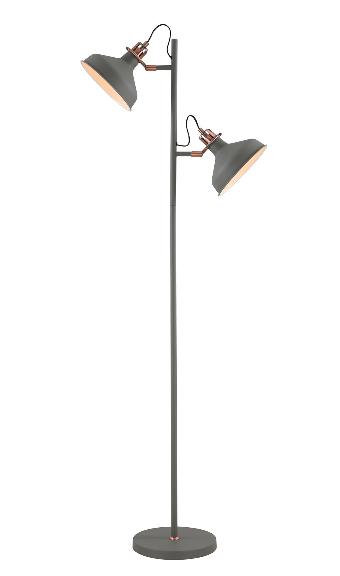 Luminosity Designs - Banker 2 light floor lamp - Luminosity Designs Ltd