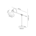Luminosity Designs - Banker Adjustable Table Lamp - Luminosity Designs Ltd