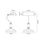 Luminosity Designs - Banker Table Lamp - Luminosity Designs Ltd
