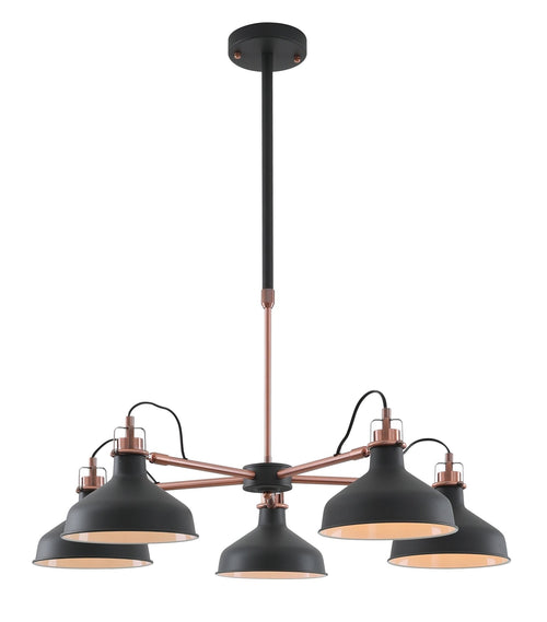Luminosity Designs - Banker Telescopic 5 Light Pendant - Luminosity Designs Ltd
