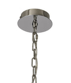 Luminosity Designs - Barbara Adjustable Chandelier 6 Light With E14 Lamp holders and Glass Shades, Crystal Detail - Luminosity Designs Ltd