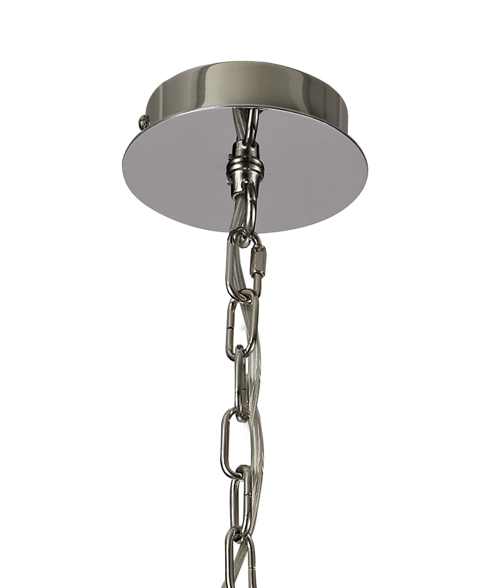 Luminosity Designs - Barbara Adjustable Chandelier 6 Light With E14 Lamp holders and Glass Shades, Crystal Detail - Luminosity Designs Ltd
