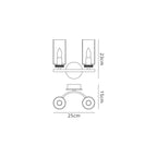 Luminosity Designs - Barbara Double Wall Light - Luminosity Designs Ltd