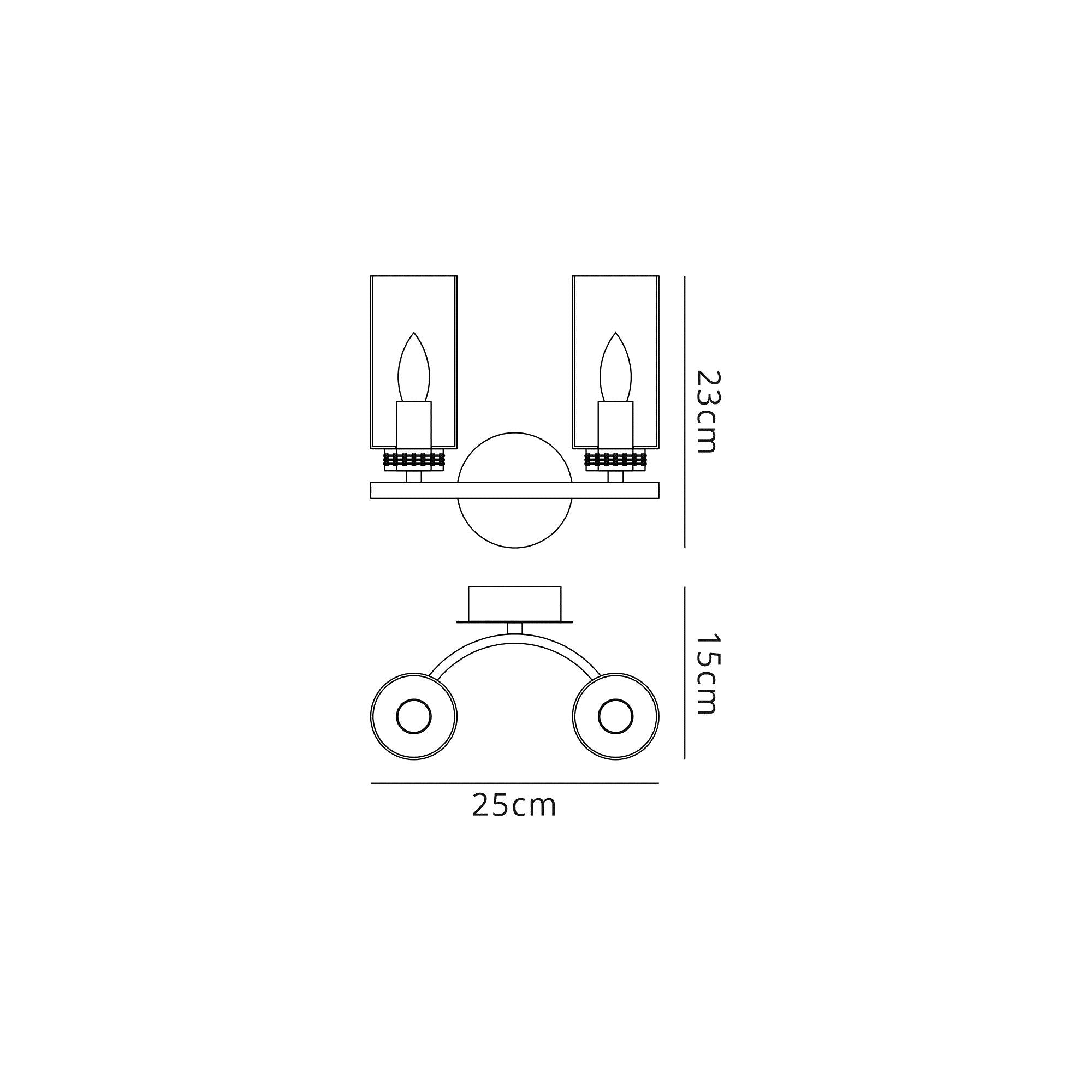 Luminosity Designs - Barbara Double Wall Light - Luminosity Designs Ltd