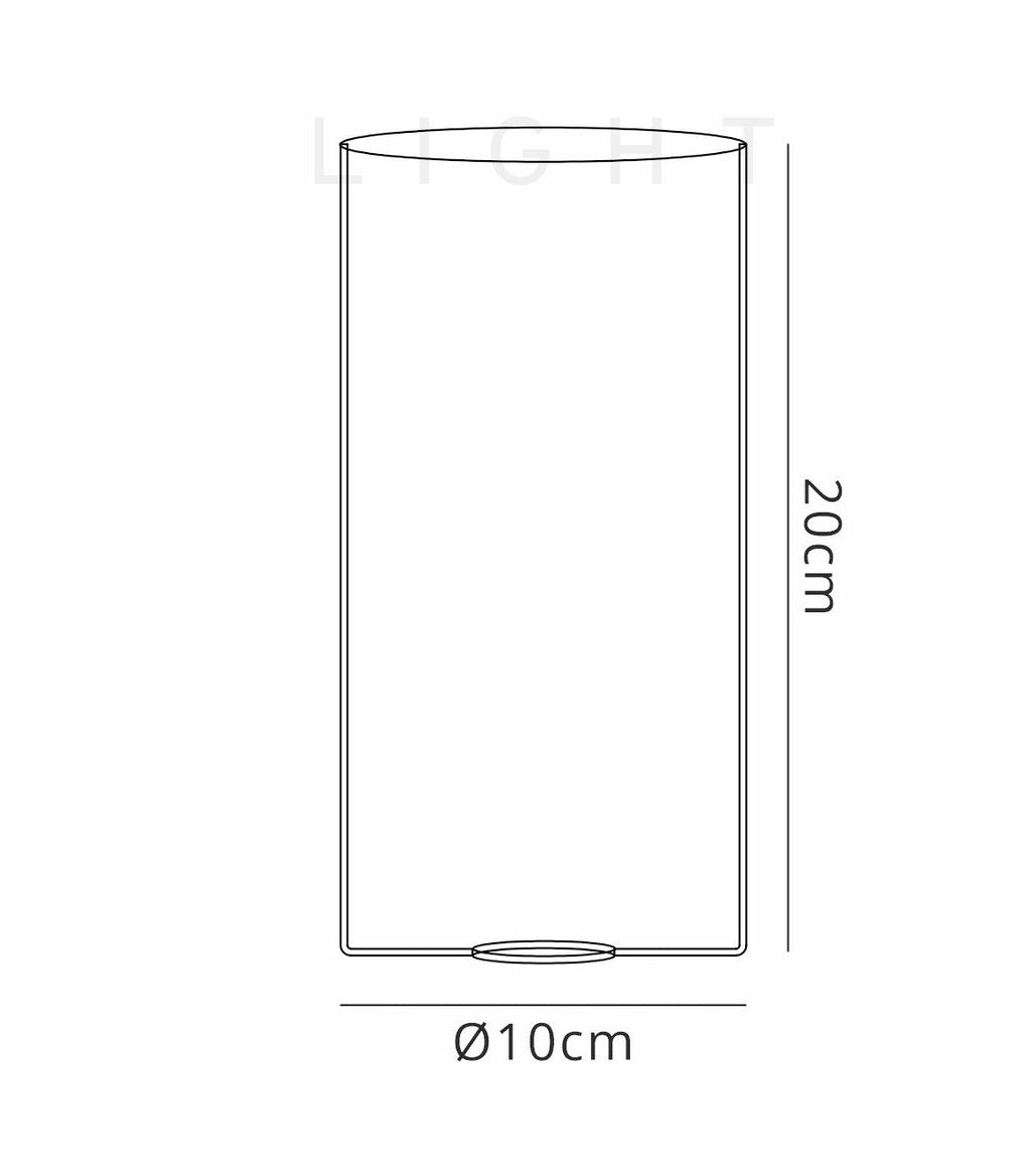 Luminosity Designs - Baron Metallic Ridge Effect Glass Shade - Luminosity Designs Ltd