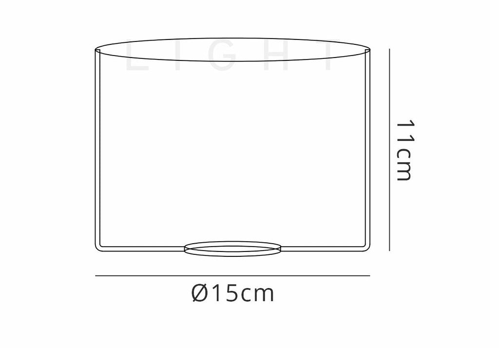 Luminosity Designs - Baron Metallic Ridge Effect Glass Shade - Luminosity Designs Ltd