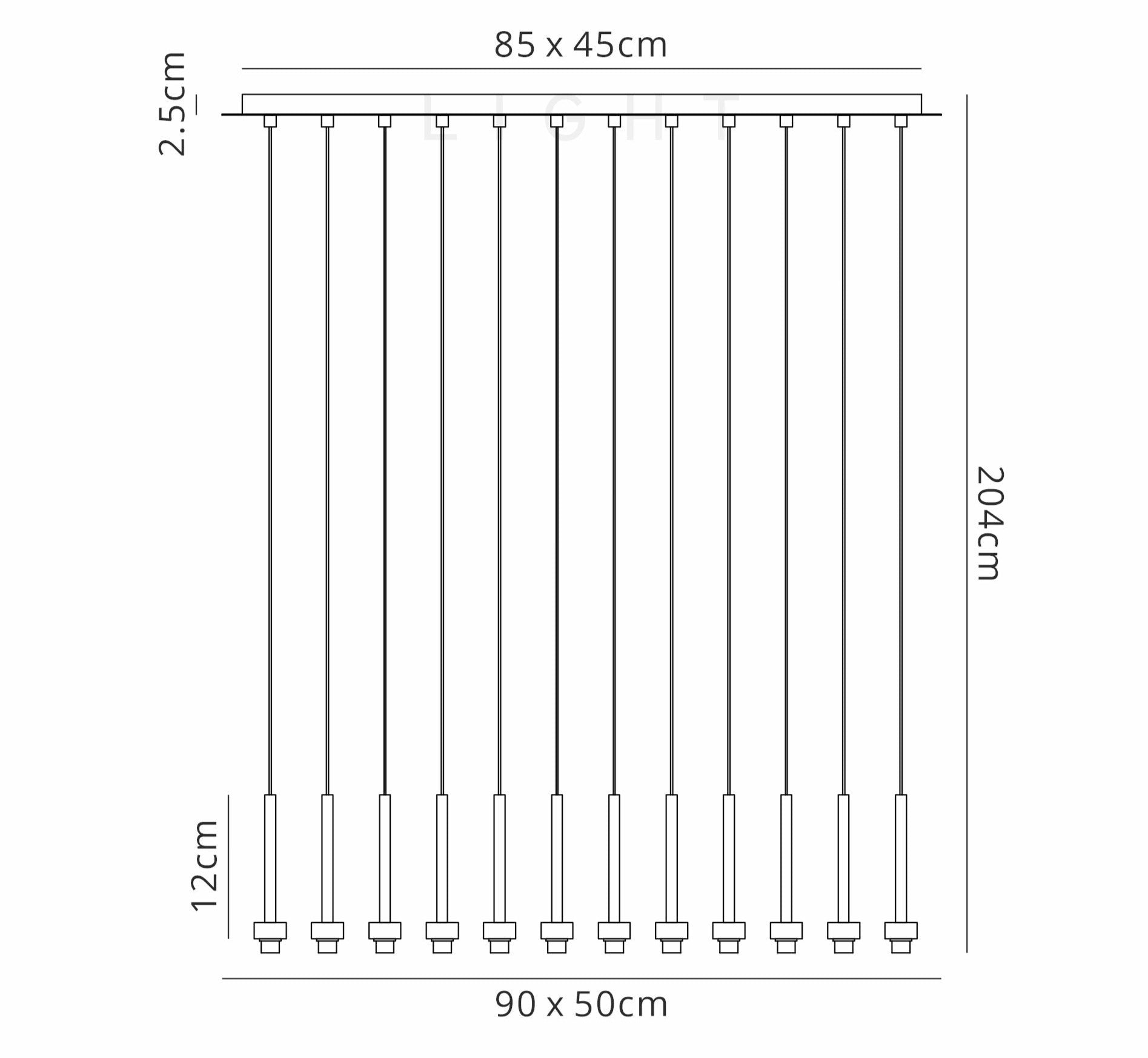 Luminosity Designs - Baron Multi Pendant Oval (19 light) - Luminosity Designs Ltd