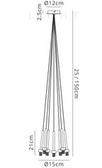 Luminosity Designs - Baron Opulence Cluster Pendant - Luminosity Designs Ltd