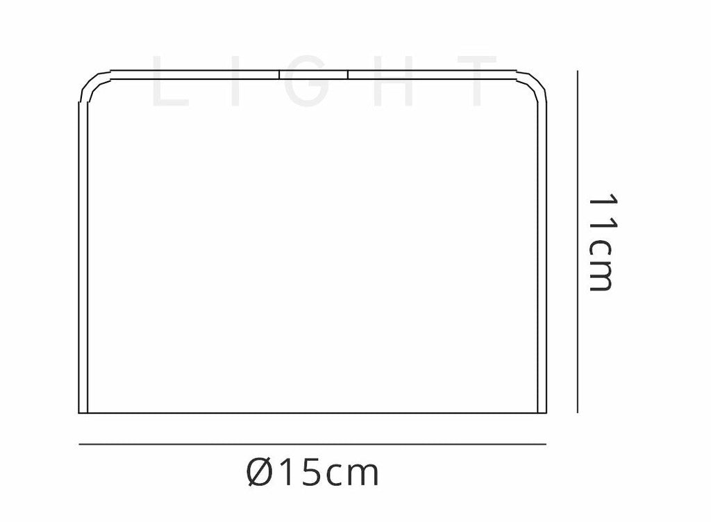 Luminosity Designs - Baron Short Wide Glass Shade - Luminosity Designs Ltd