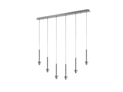 6 Light Baron Multi Pendant Bar