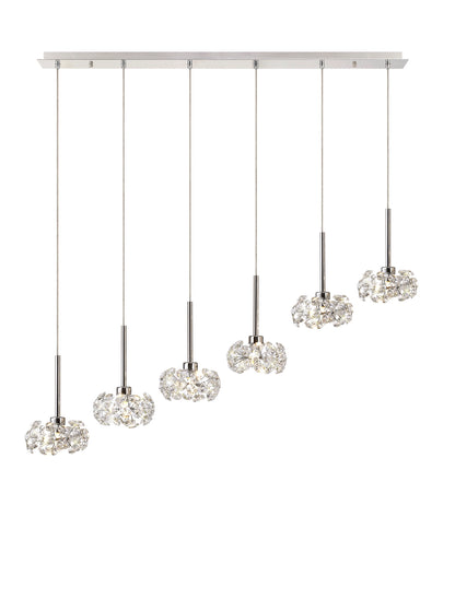 6 Light Baron Multi Pendant Bar