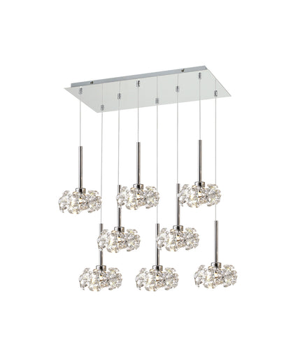 8 Light Baron Multi Pendant Panel