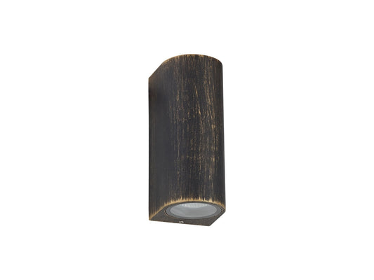 Cabin Curved Up / Down Natural Effect Wall Light