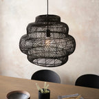 Luminosity Designs - Beehive Black Rattan Pendant - Luminosity Designs Ltd
