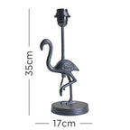 LSE - Black Metal Flamingo Table Lamp - Luminosity Designs Ltd