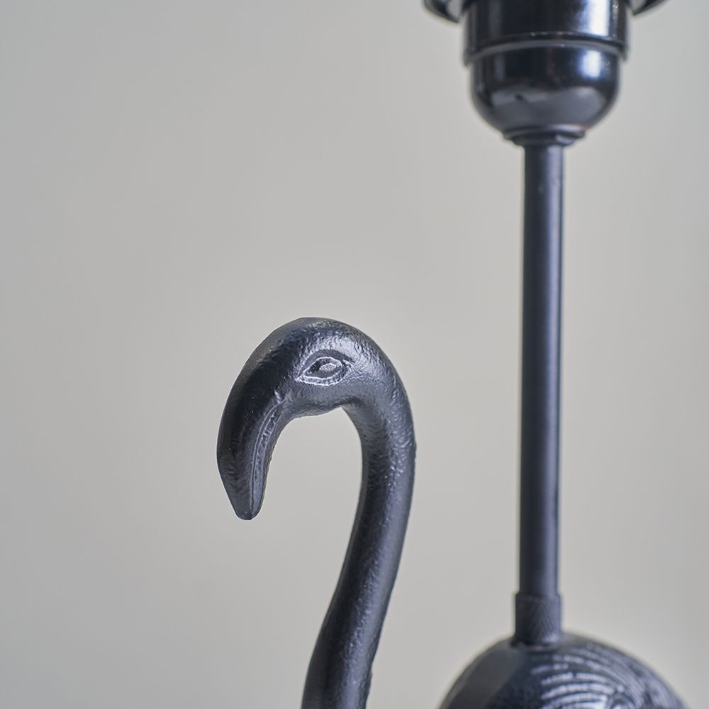 LSE - Black Metal Flamingo Table Lamp - Luminosity Designs Ltd