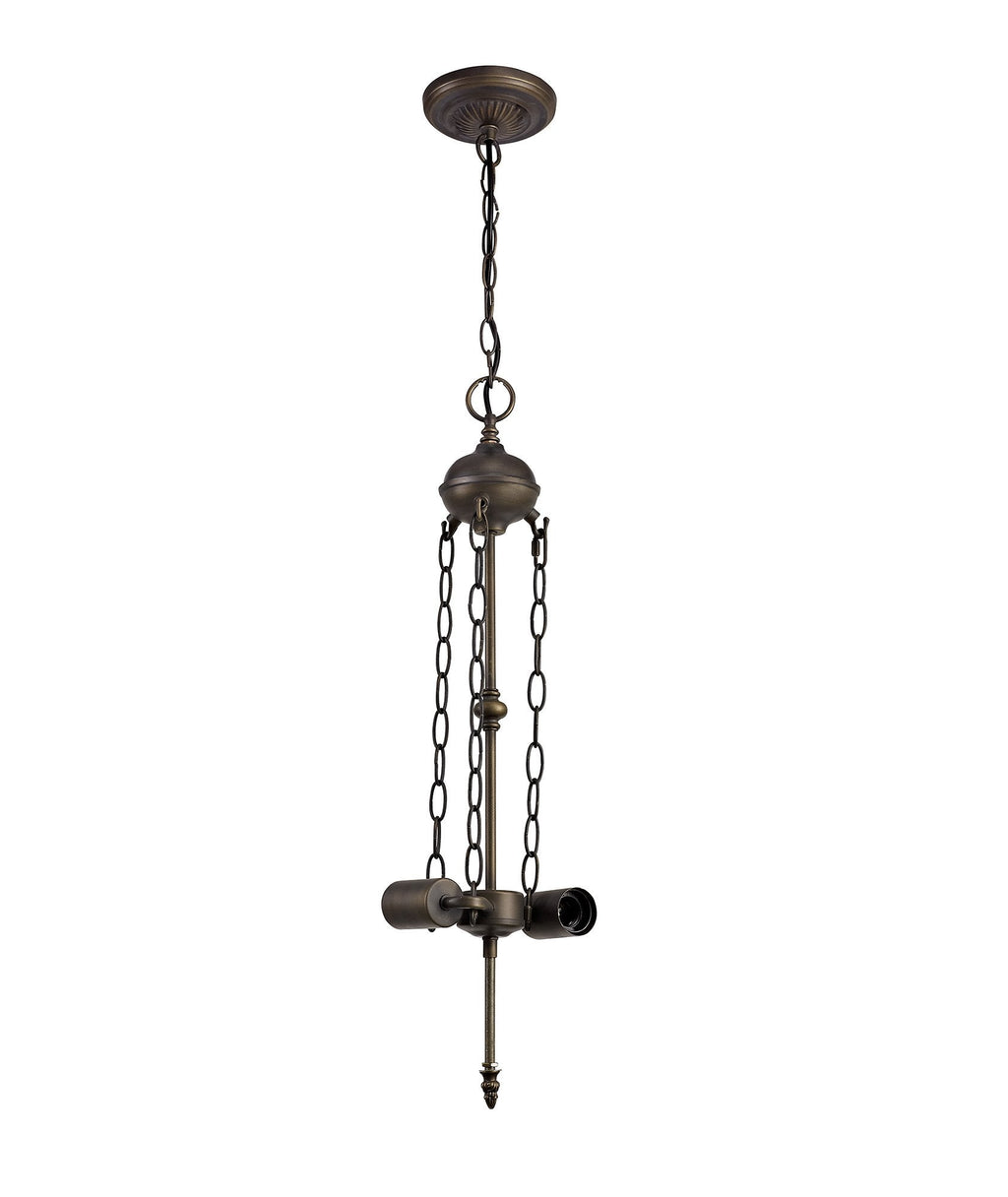 Luminosity Designs - Blue and Yellow Summer Chandelier Style Uplighter Pendant - Luminosity Designs Ltd