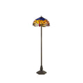 Luminosity Designs - Blue and Yellow Summer Tiffany Floor Lamp - Luminosity Designs Ltd