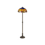 Luminosity Designs - Blue and Yellow Summer Tiffany Floor Lamp - Luminosity Designs Ltd