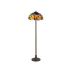 Luminosity Designs - Blue and Yellow Summer Tiffany Floor Lamp - Luminosity Designs Ltd