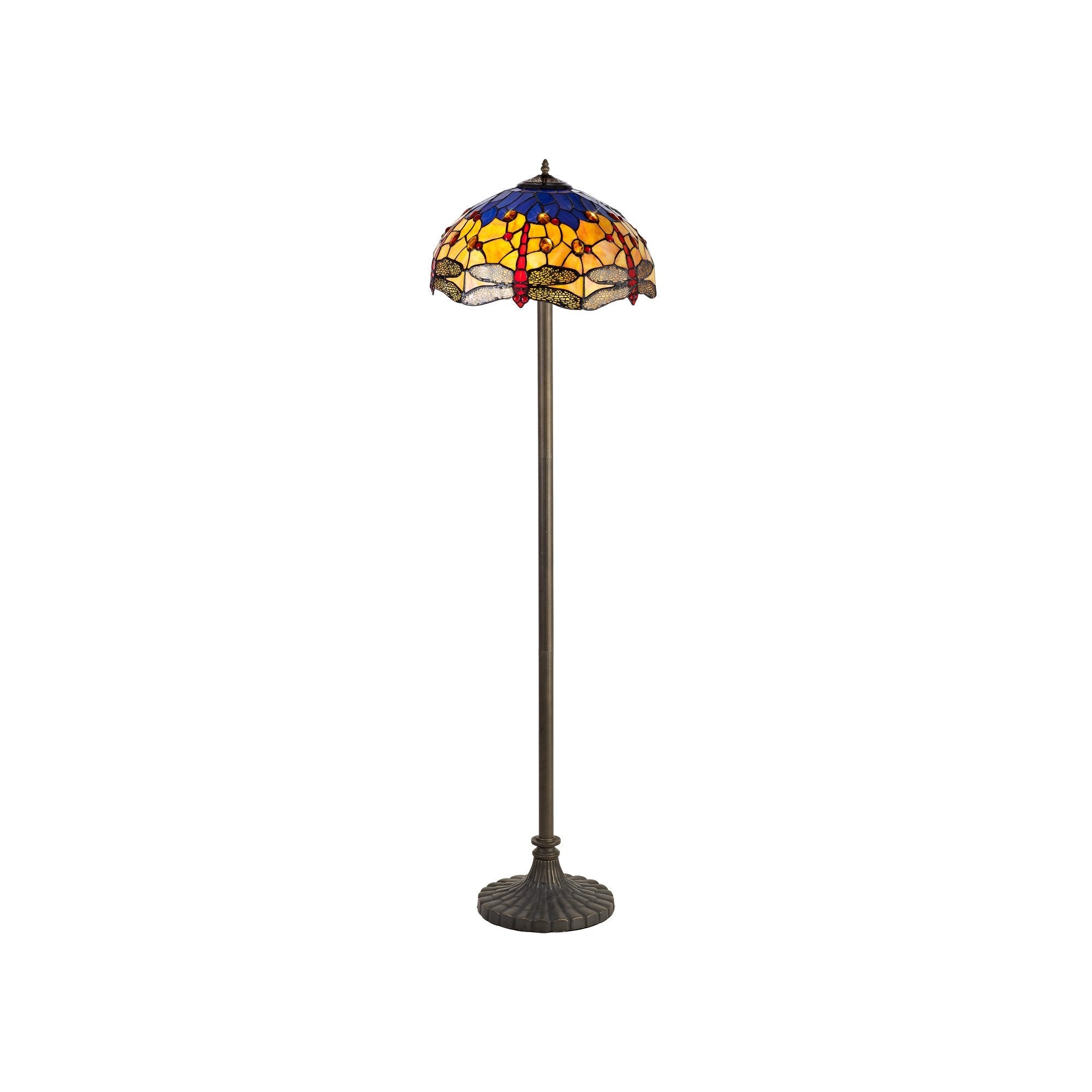Luminosity Designs - Blue and Yellow Summer Tiffany Floor Lamp - Luminosity Designs Ltd