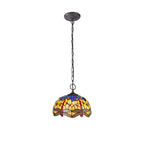 Luminosity Designs - Blue and Yellow Summer Tiffany Pendant Light - Luminosity Designs Ltd