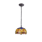 Luminosity Designs - Blue and Yellow Summer Tiffany Pendant Light - Luminosity Designs Ltd